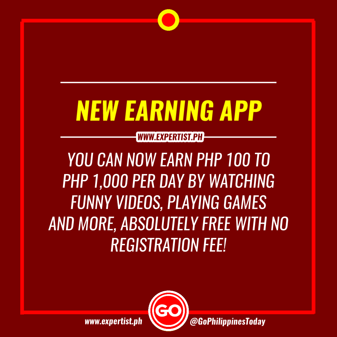 Philippine_Go's tweet photo. Good News, Friend!
You can now earn up to P1,000 per day by Watching funny Videos, Playing Games and more with no Registration fee!
READ FULL: https://t.co/tKEDJ8m6v7
#ExpertistPh #GoPhToday https://t.co/esBhQUEYtT