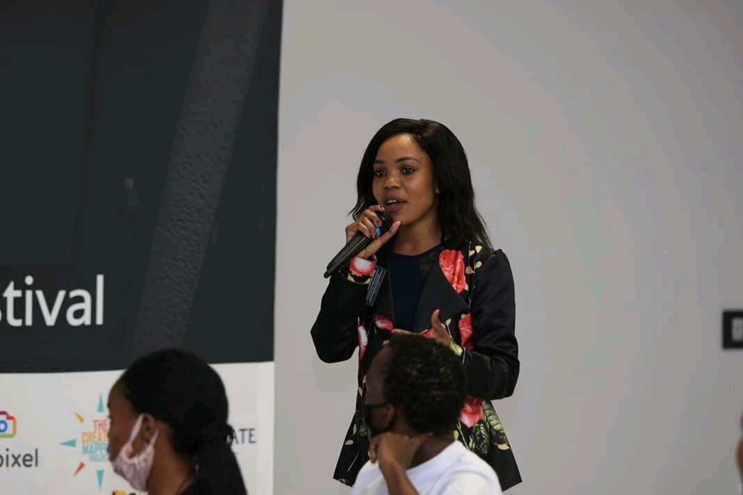 Energetic and fun 🤣 <a href="/vovolux/">ntsomi carol yvonne</a>  ran our program from Friday to Sunday and still Was able to help on the floor. Rustenburg Film Festival had an awesome team❤️
#LoveSAFilm