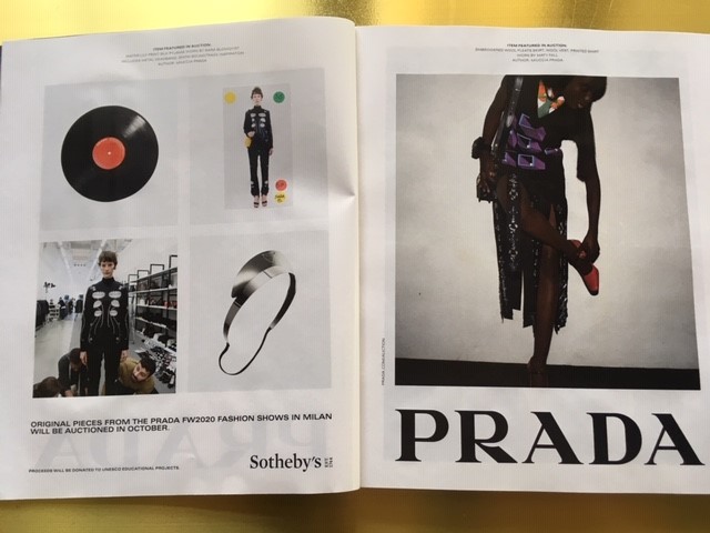 My immediate reaction to  @Prada: "People have money to spend on  @Sothebys auctions?"  @condenast  @voguemagazine  #VogueHope  #SeptemberIssue