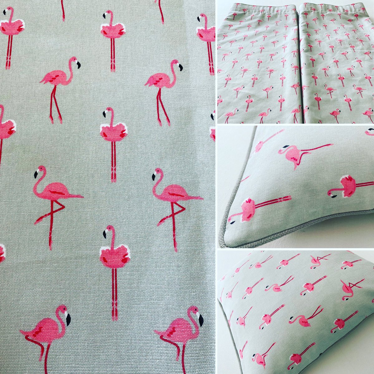 Flamingos 🦩 for us today!! Nice &amp; easy pencil pleat curtains &amp; cushions ready for collection.
#curtainstyle #interiordesign #MondayMotivation #flamingo #fabric #madewithlove #handmade #paisleylaneinteriors