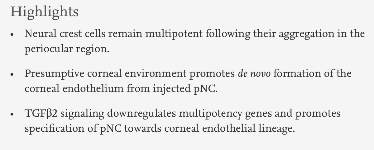 Dev_Bio_Journal's tweet photo. #DBfeatures #DBpreview #neuralcrest #endothelium 🐥
"Periocular neural crest cell differentiation into corneal endothelium is influenced by signals in the nascent corneal environment" by Anna Babushkina and Peter Lwigale, in our new Sept 15, 2020 issue.
https://t.co/Kaxw2OXOwI https://t.co/dr1BQAUUBt