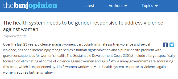 HRPresearch's tweet photo. Health systems need to be #gender-responsive to address violence against women. What does this mean, and what needs to be done? 

Scrutiny and action on #VAW in this special #Beijing25 series from @WHO/@HRPresearch and @UNU_IIGH: https://t.co/wXBEMhobfu https://t.co/86UETQlxGP