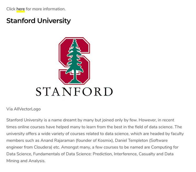 gp_pulipaka's tweet photo. Harvard Is Offering Free Online Courses for #MachineLearning. #BigData #Analytics #DataScience #AI #IoT #IIoT #Python #RStats #TensorFlow #Java #JavaScript #ReactJS #CloudComputing #Serverless #DataScientist #Linux #Programming #Coding #100DaysofCode 
https://t.co/OD7ZlN9g5O https://t.co/ndUMlWLxq6