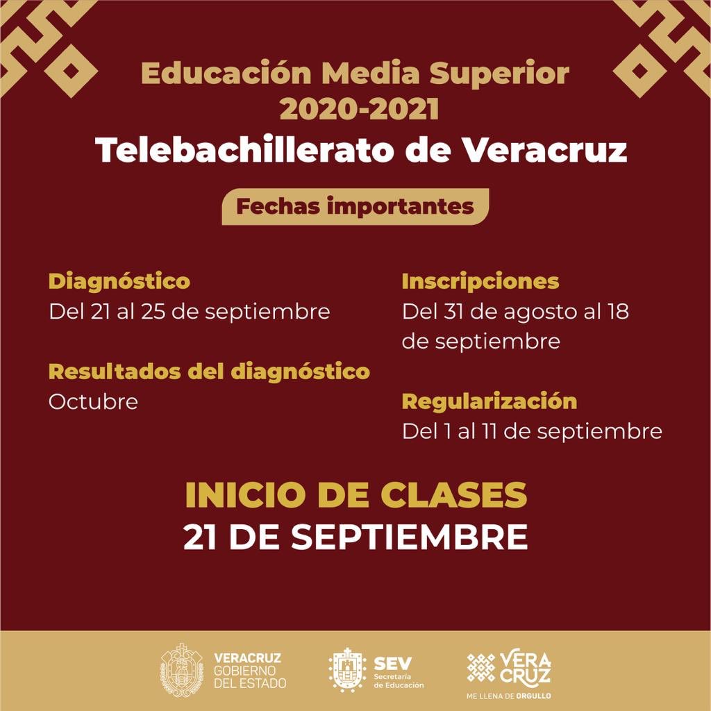 SEducacionVer's tweet photo. ¡Atención!
Estudiantes de media superior, les compartimos algunas fechas importantes para este ciclo escolar 2020-2021. https://t.co/7MIK3Q8laE