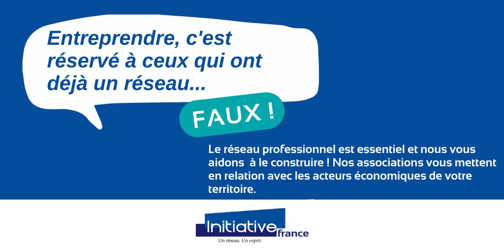 #IdéeReçue ❌ : "#Entreprendre, c'est réservé à celles et ceux qui ont un réseau !"

✅Nos 214 associations, 20 000 bénévoles et 900 salariés sont parfaitement connectés aux #territoires et facilitent les échanges avec les acteurs économiques et les dirigeants d'#entreprises ! 🚀