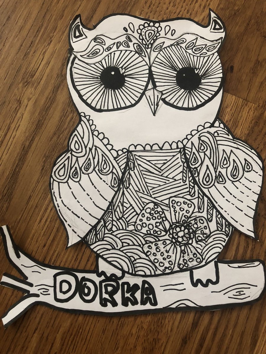 MountnessingSch's tweet photo. Owl class have designed their own individual owl using their twist on Mandala patterns. These look great! #individual #MandalaArt #classsymbol #unique https://t.co/gQZy02YOYS