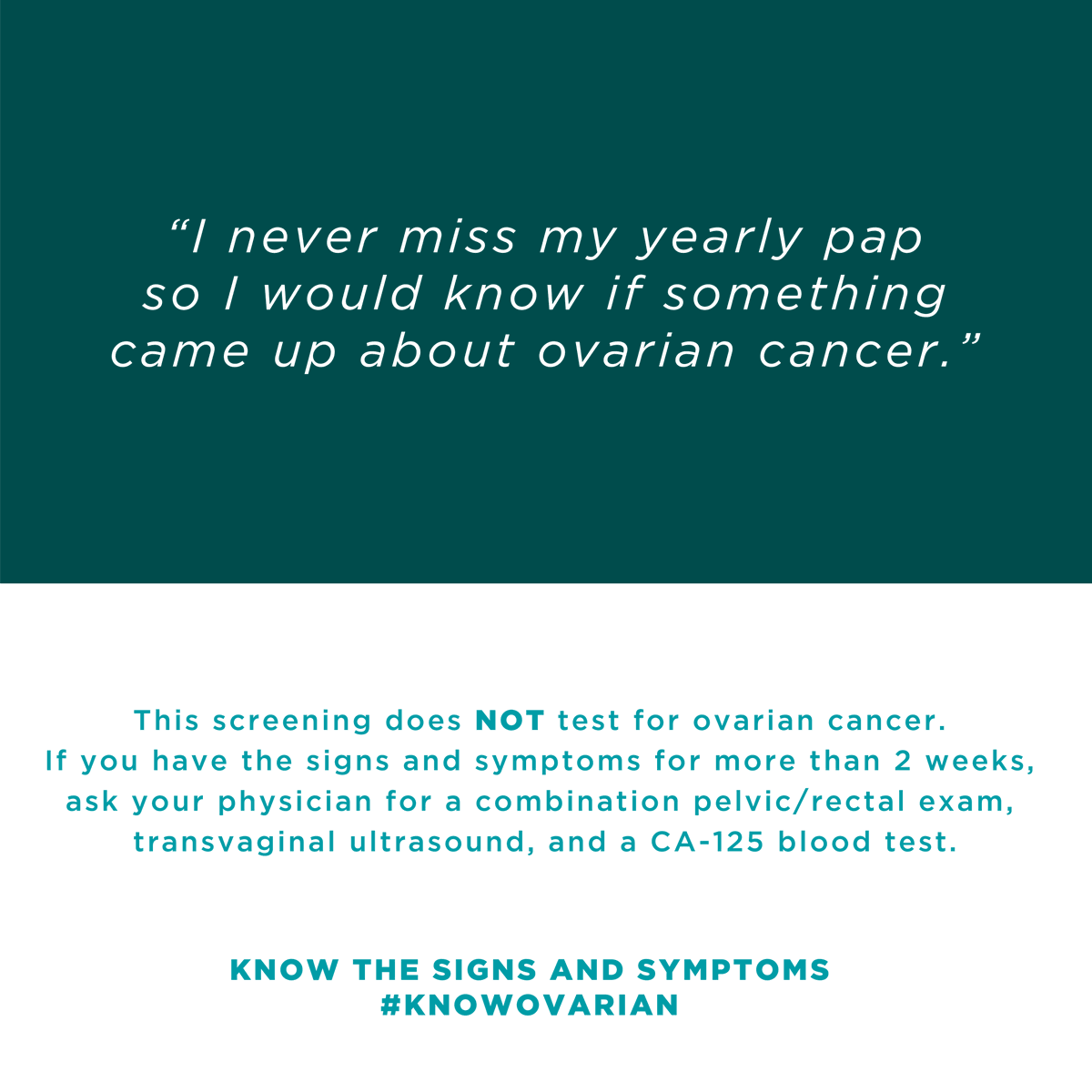 NOCCNational's tweet photo. Did you know 1 in 78 women will be diagnosed with ovarian cancer in her lifetime? Common myths often lead to a later diagnosis. This month we are committed to busting those myths to bring more awareness to ovarian cancer and help save lives. https://t.co/fUP3m7n4yC #knowovarian https://t.co/6yED7mBgA7