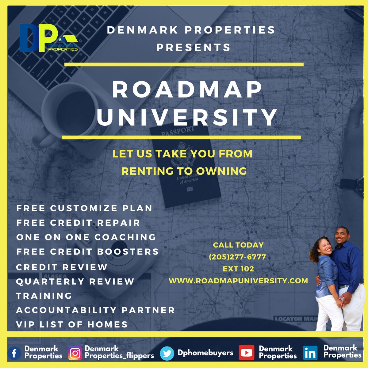 Dphomebuyers's tweet photo. Roadmap University is your way to homeownership! Call us today and start your journey!
#dphomebuyers #denmarkproperties #antonioandashleydenmark #webuyhouses #birminghamal #birminghamalabama #instabham #instagrambham #bhamal #roadmapu #roadmapuniversity #roadmap #homeownership https://t.co/apeLBtdbYZ