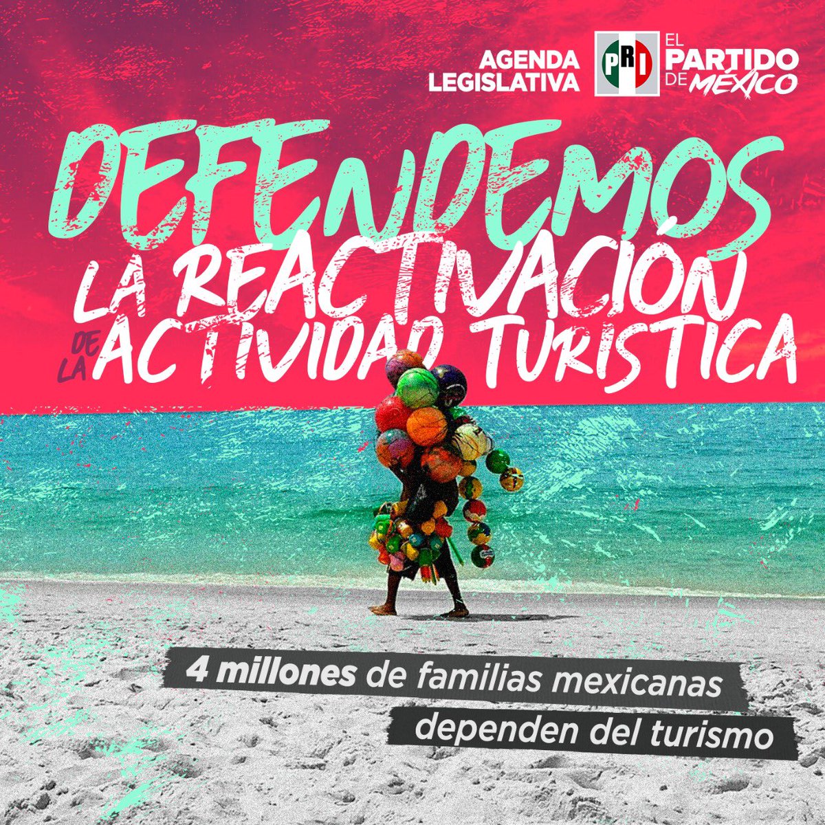 4 millones de familias mexicanas dependen del turismo.
#ElPRIestáContigo <a href="/alitomorenoc/">Alejandro Moreno</a> <a href="/caroviggiano/">Carolina Viggiano</a>
