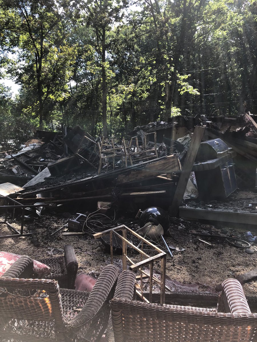kmdonnelly17's tweet photo. Scenes from what should have been an extinguished porch fire on Friday night in Atkinson turned out to be any homeowners unimaginable nightmare! #donate Lannon Family page. https://t.co/J47jNkYN5B
