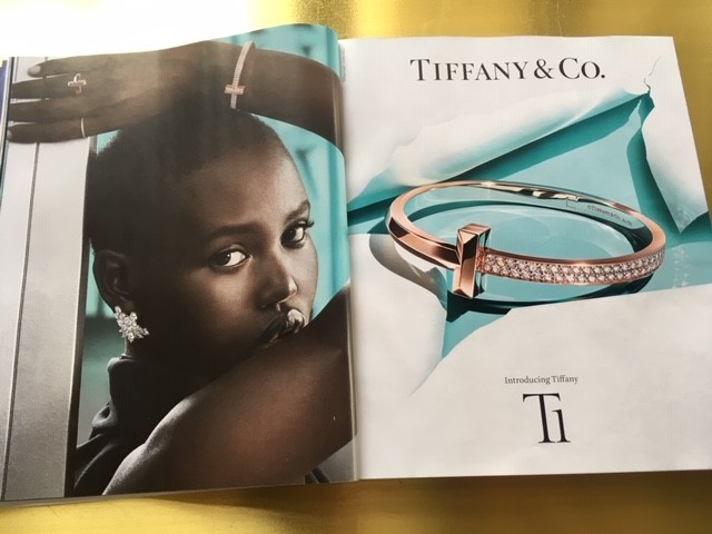 . @TiffanyAndCo leads with the Black model. At least that's something.  @condenast  @voguemagazine  #VogueHope  #SeptemberIssue