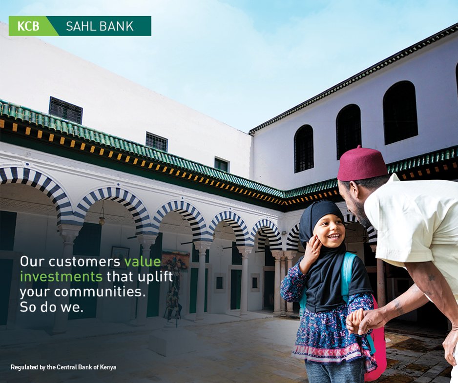 KCBInKenya's tweet photo. Invest your funds in Shariah compliant business and earn high returns with KCB Sahl Bank. With solutions tailored to all your personal, business, community and investments needs, we put what #YouValue first. Find out more https://t.co/s0UnzjG7c5
#StaySafe and #GoCashless https://t.co/pIYgTMqI8a