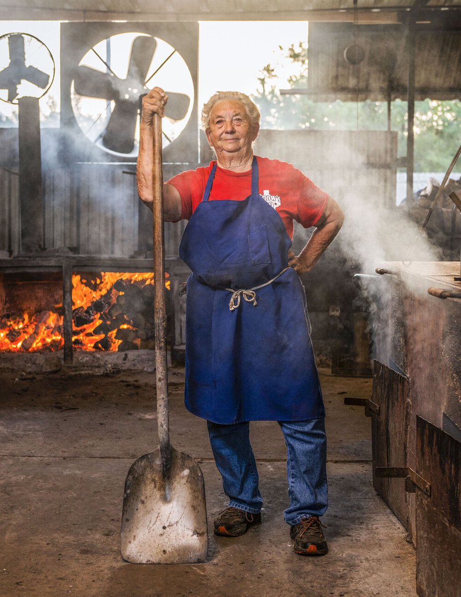 UncleBlazer's tweet photo. I dare you to watch the first ep of that BBQ Chefs Table show and not fall head over heels in love with this woman https://t.co/kD1GRgK1Op