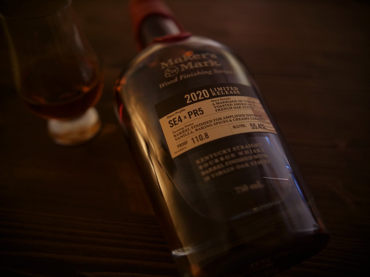 WhiskeyRogues's tweet photo. @MakersMark Wood Finishing Series 2020 Limited Release SE4 x PR5    -   Enjoying this quite a bit.
#makersmarkmonday
#newbourbon #se4pr5 #woodfinishingseries #makersmarkbourbon #barrelstrength https://t.co/20Y3sxB9TD