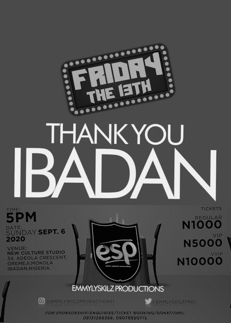 emmylyskilzpro1's tweet photo. Rain no fall, your prayer answered.
Turn out was pretty impressive.
Positive vibes and review.
Na so Tyler Perry sef start 😁🤣
#StageAlive #FridayThe13th #IndependenceShow #October4th https://t.co/Rk2VJXtnrQ