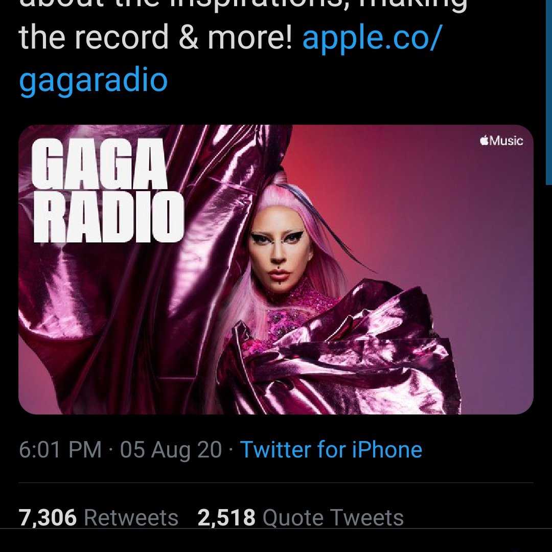 The return phase: where no one believed, gaga was promoting by announcing Gaga Radio also rumours Gaga was going to release new remixes. Gaga get the most nominations for the vmas and she announced she was performing wich make her trend. Also ROM BHS was available.