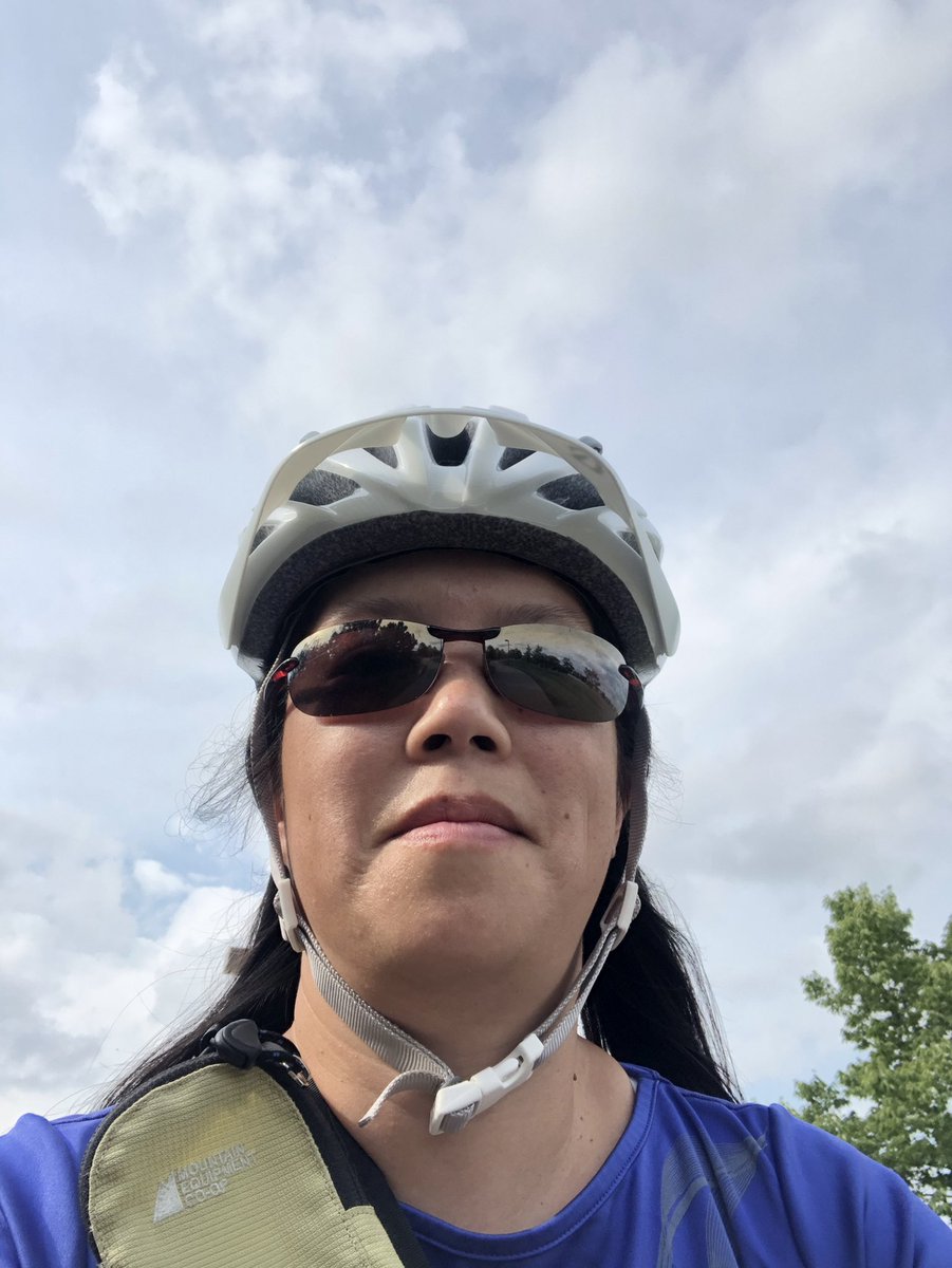 musicleem's tweet photo. Day 68 - I made it! 😆bike ride today 6km only because the sky was questionable at one point. #SummerActiveChallenge #educatorsONtheMove  Thanks to everyone for all your likes and encouragement 💕this was a necessary mental health activity during the pandemic. https://t.co/CqDTuzPy0x