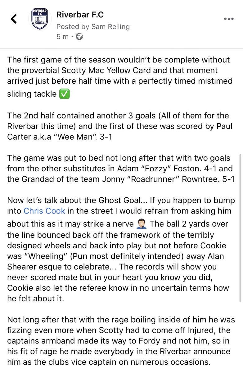 River Bar Football Club tweet media