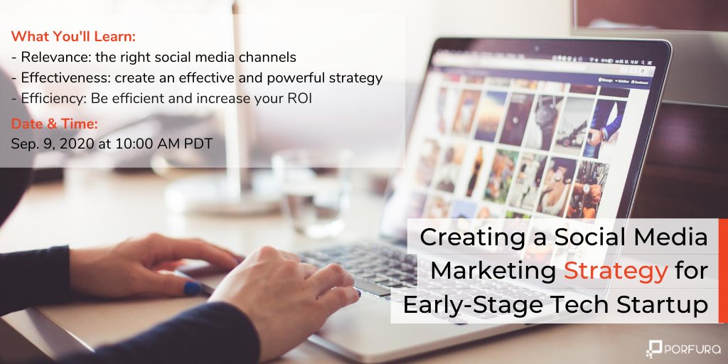 Join our webinar on Sept. 9 focused on social media strategy, a must-attend event for startup founders or executives overwhelmed by so many #socialmedia channels! Register at bit.ly/2YLF8lp
#startups #smallbusinesses #marketing #digitalmarketing