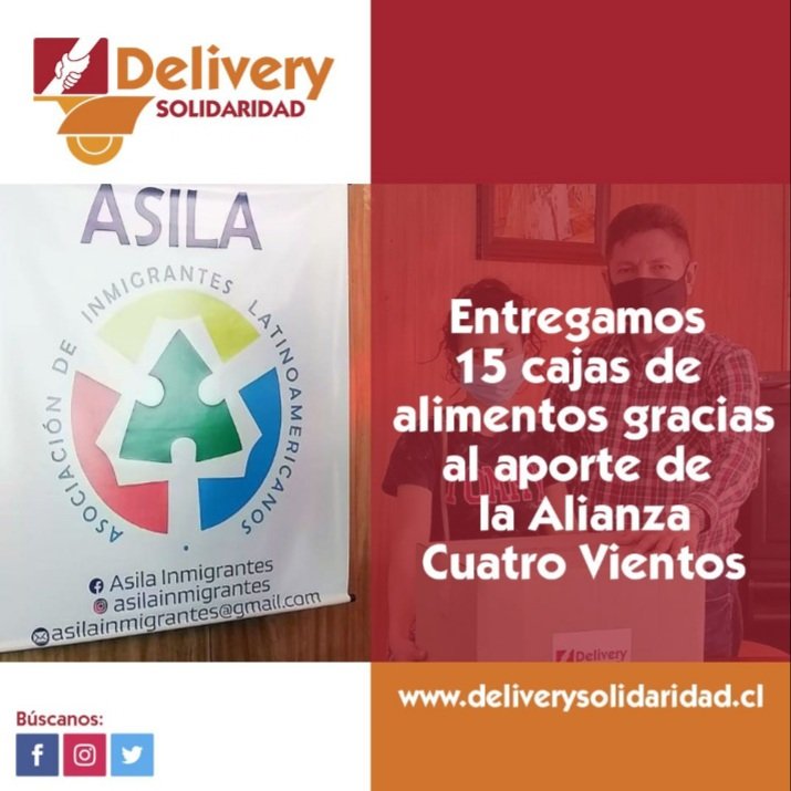 Deliverysolida2's tweet photo. Gracias al aporte de la iniciativa Cuatro Vientos entregamos 15 cajas de alimentos para familias de #Antofagasta en nuestra cuarta entrega. 
Antofagasta nos necesita, respondamos con Solidaridad, como Cuatro Vientos! https://t.co/g8iuLQiyO2