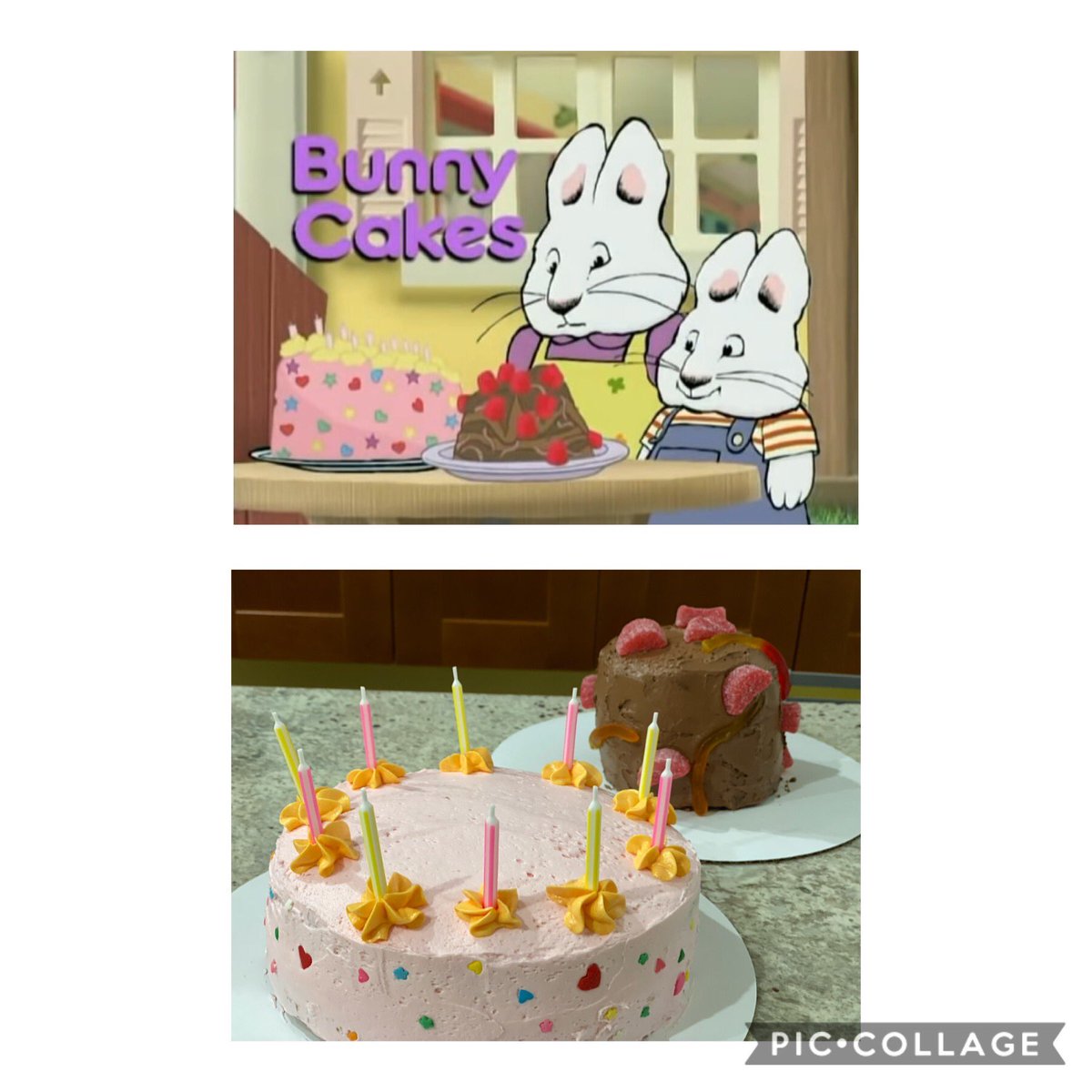 wolfelinda's tweet photo. @kidlit One of my former students (now in 7th grade) still loves Rosemary Wells and created these cakes! https://t.co/dr1oV1uFyT