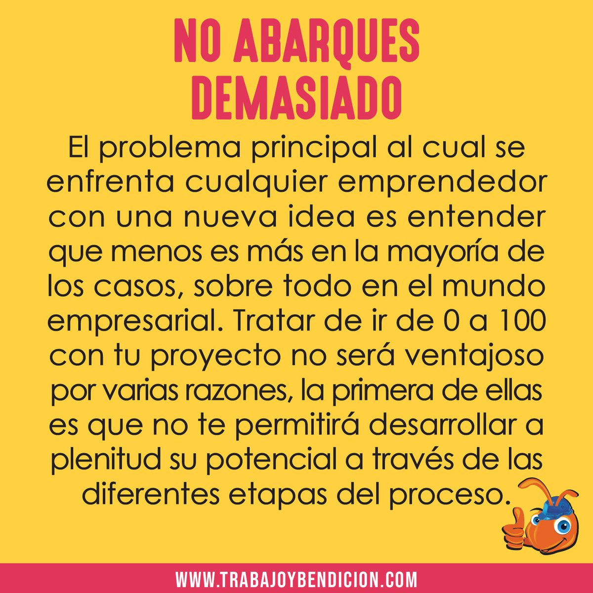 trabybendi's tweet photo. 📢Consejos útiles para conceptualizar tus #ideas como #emprendedor
📌Ingresa a nuestro sitio web https://t.co/OrW0Lelfri 

#Lunes #Guayaquil #Ecuador #TrabajoYBendicion #MuestrateAlMundo #Trabajo #Empleo #Ventas #Emprendimiento #SiHayTrabajo #OportunidadLaboral #NegocioOnline #EC https://t.co/acJsv8rc6G