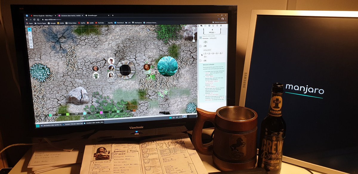 phiL0co's tweet photo. Today's #dnd session was awesome! 
Lots of social encounters and preparations for the party's next step!
Looking forward to what's ahead!
Thx, @SidhVagor!

#dnd5d #roleplaying #ttrpg https://t.co/m6f7KyzAH7