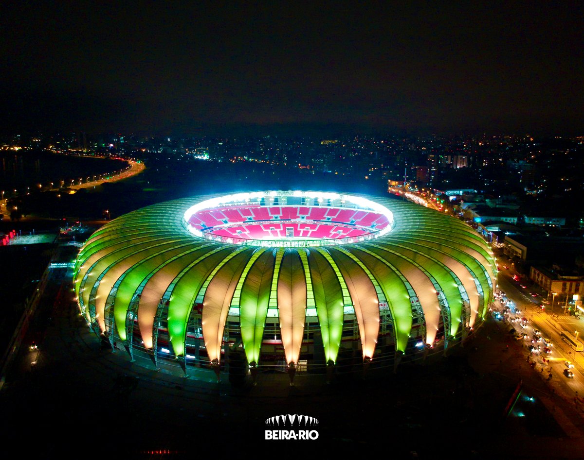 SCInternacional's tweet photo. 💚💛 Beira-Rio ficará colorido em verde e amarelo na noite de hoje em homenagem ao dia da Independência do Brasil. 🇧🇷 https://t.co/geRJkMFz1X