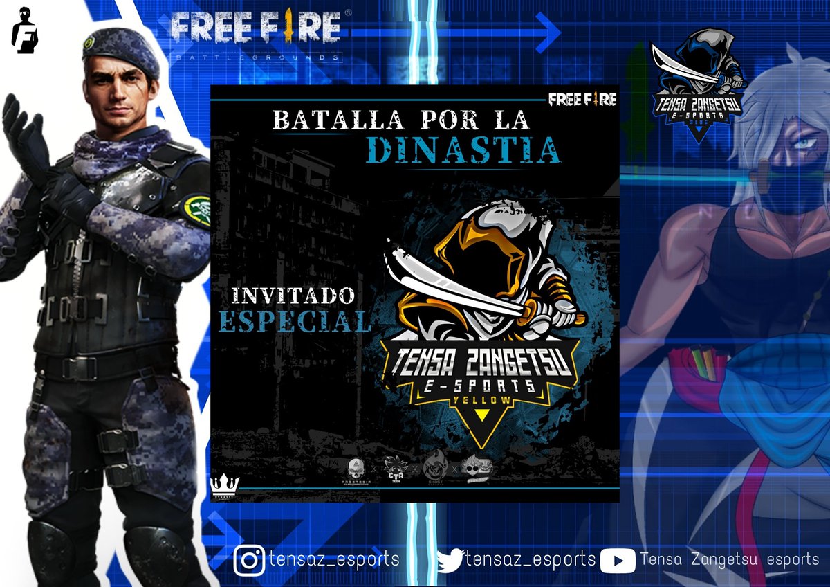 TensaZ_eSports's tweet photo. #FREEFIRE ¡INVITADOS ESPECIALES!
Vamos con toda ninjas ustedes demostrarán su estilo de juego y calma .
#Gotensa #FeelTheSword https://t.co/ZhUJywdDcL