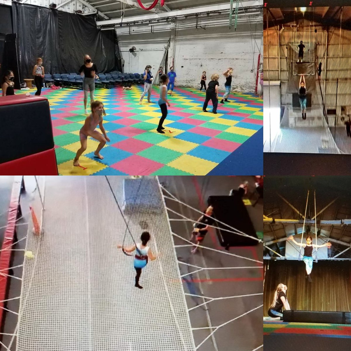 trapezearts's tweet photo. Our new after school program is starting this week, Circus PE! With social distancing precautions in place, we are offering something fun for your kids to do: flying trapeze, aerial arts, trampoline and more... for ages 6 to 18 call 510-419-0700 or email trapezearts@gmail.com https://t.co/YQ1BCkSbgD