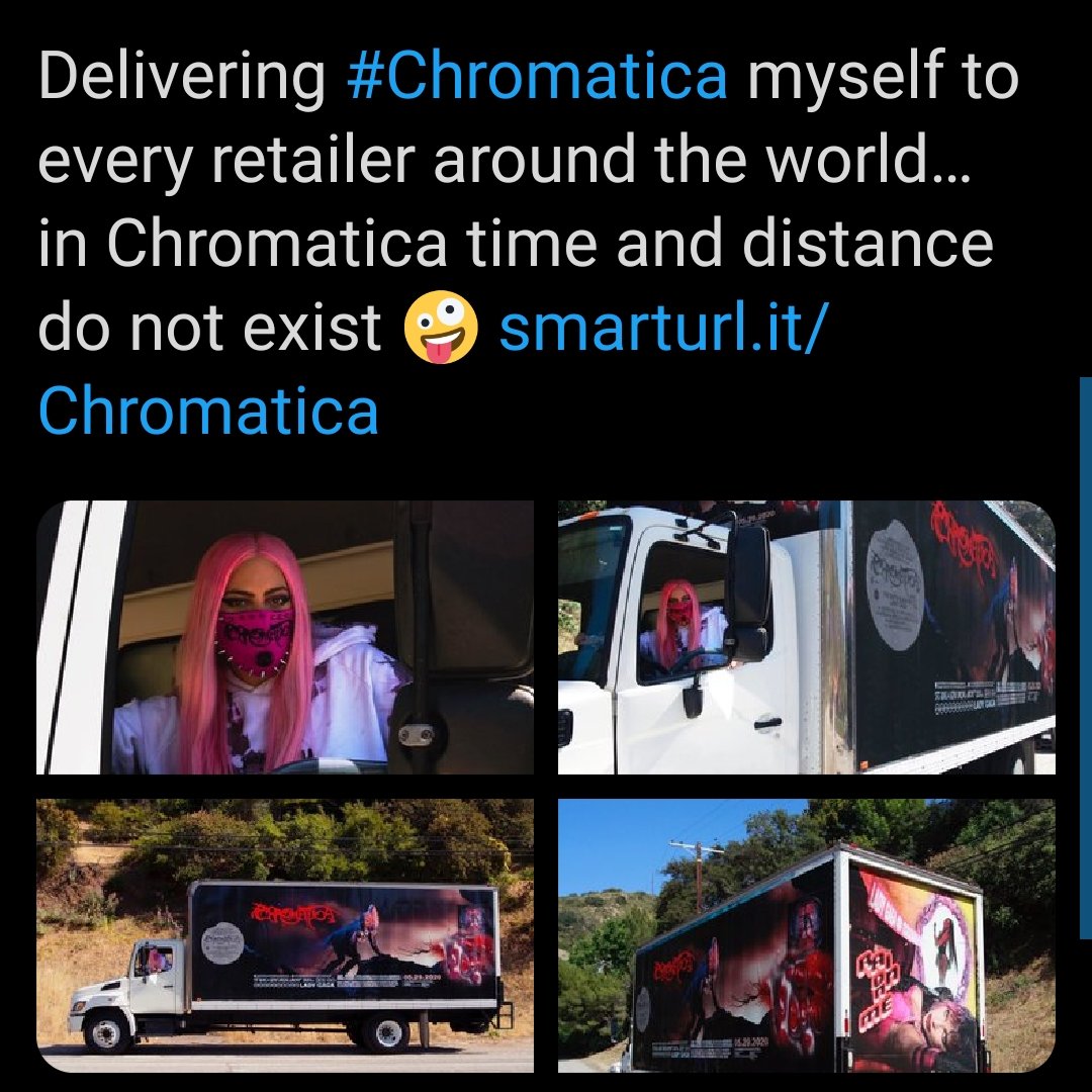 The album release phase: where Gaga announced that she was going to make a twitter listening party, and chromatica tv was coming soon, everyone was enjoying chromatica and both the album and ROM got the 1# at the charts. (also we tought that the Sour Candy MV was coming soon).