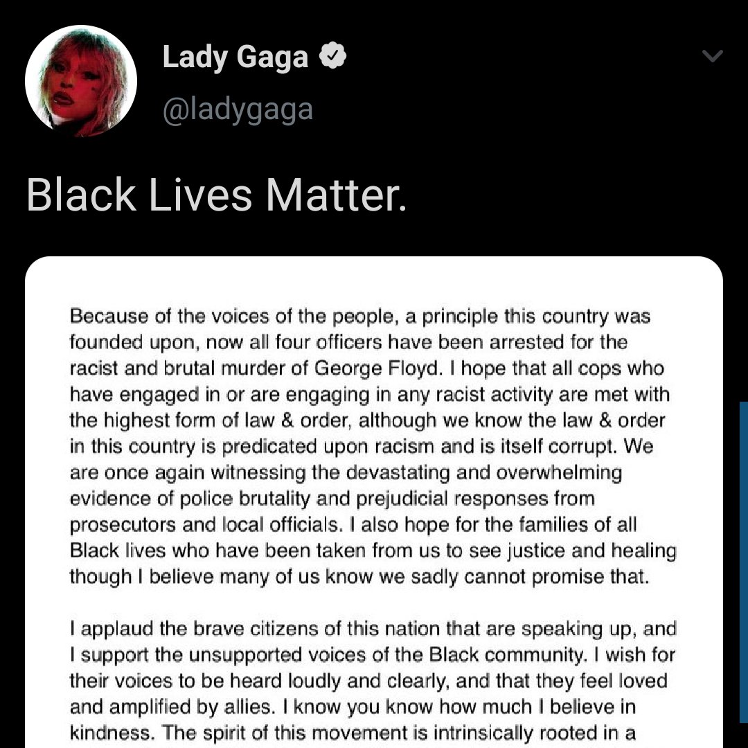 the dead phase: gaga stopped promoting her album to help on covid-19 and the BLM movement as she dissapeared from chromatica for 4 months, and the only thing we get was a speech, a worlwide concert, gaga's instagram taking by institutions, a lyric video, a contest and a zoom call
