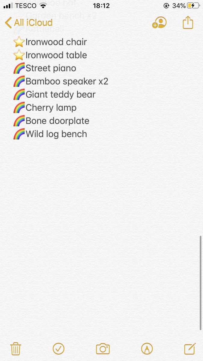 orange_frogwart's tweet photo. 🌜Spare DIYs for sale🌛                 🌈=10k bells and ⭐️=15k bells             #dodocode #acnhtrading #acnh #acnhdiy #dodcode #acnhtrades https://t.co/qUqIOdvqVL