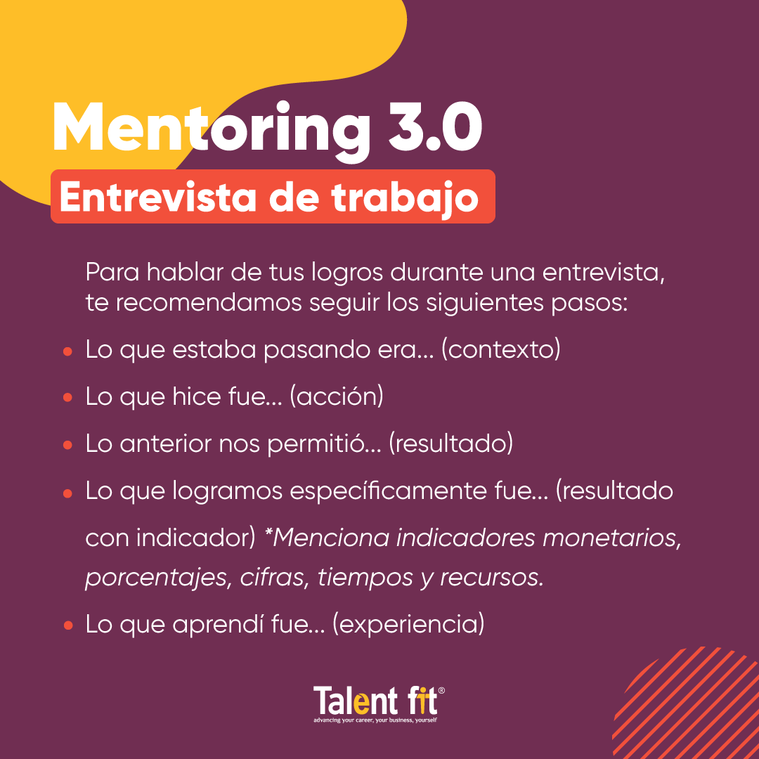 talentfitmx's tweet photo. ¿Te has preguntado de qué manera puedes comunicar tus logros durante una #entrevista de #trabajo? https://t.co/QU5veHHxxp