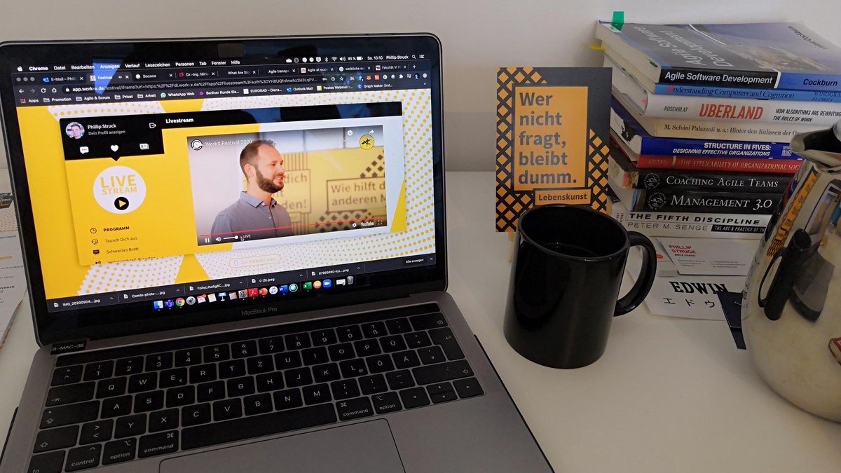 brandung's tweet photo. Das #workX20 Festival ist gestartet & unser Agile Coach Phillip ist dabei! Besonders spannend bisher: Die Sessions mit @borisgloger, @FabianSchnke & @JudithMuster! Phillip steht nun im September in Expertensessions für Fragen zur Verfügung. #MachDichFitFürDieZukunftDeinerArbeit https://t.co/S6tOX3LjvC