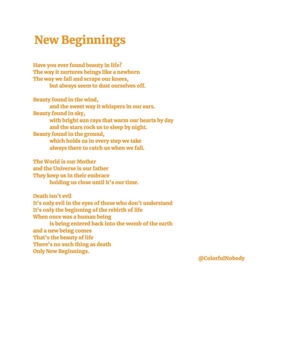 ColorfulNobody's tweet photo. New Beginnings https://t.co/1GNTD101HK