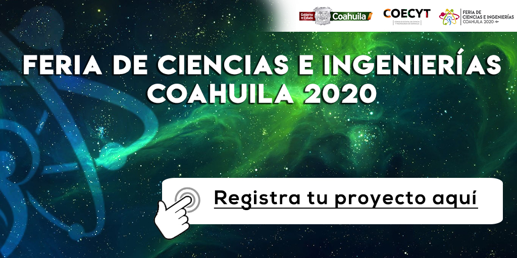 coecytcoahuila's tweet photo. ¡PARTICIPA!
Feria de Ciencias e Ingenierías Coahuila 2020
🙋‍♀️🙋‍♂️🔋⚗️🔍💡
Registra tus proyectos:
👉https://t.co/qkaKnSnFjz
@coecytrl1 @vmario_garza https://t.co/1qTY0qxPSb