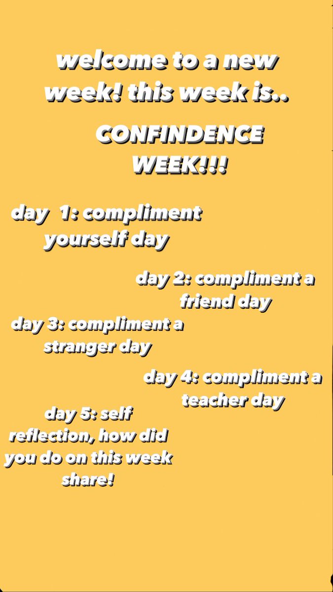 ClubUplifting's tweet photo. NEW WEEK!!! CONFIDENCE WEEK IS NOW HERE!!! follow our instagram to get more interactive with this week @upliftinglafayetteclub.... show some love during this time! #connectedlancer https://t.co/6sZVv2rtKi