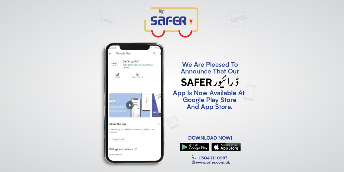 SaferOfficialpk's tweet photo. You can download the app from the links below

https://t.co/5LRZQIaIR5
https://t.co/4BxTD5SspX

#Karachi #Safer #DriverApp #Android #iOS https://t.co/IVm5rww2V0