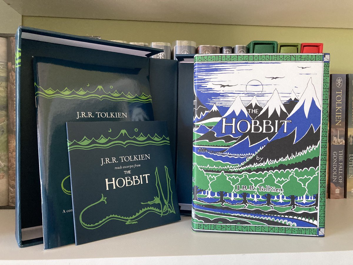  #TolkienEveryday Day 45Another beautiful copy of The Hobbit, the Facsimile First Edition!