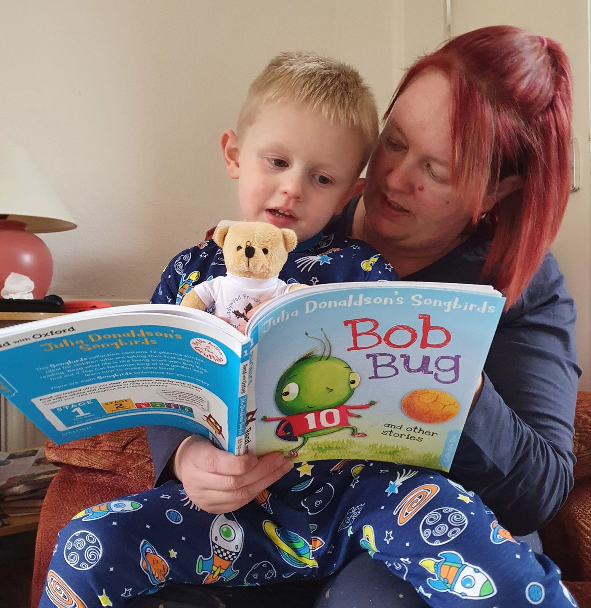 MissELSpencer's tweet photo. X practicing some of his phonics with the help of his new pal Ted. @MissDawleyLW @MrsHarveyLW @LadywoodKH https://t.co/SV3pEblPH9