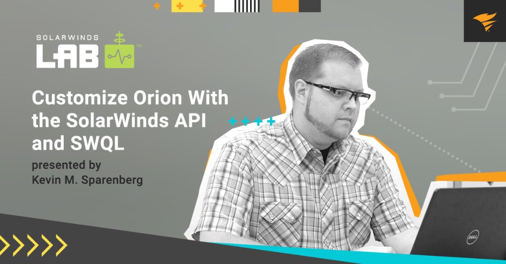 solarwinds's tweet photo. Curious how to translate data in the #OrionPlatform into meaningful dashboards for the org? Register now to the next episode #SolarWindsLab to see how. https://t.co/z9kpAmLyyi https://t.co/Ywcx8VYgUW
