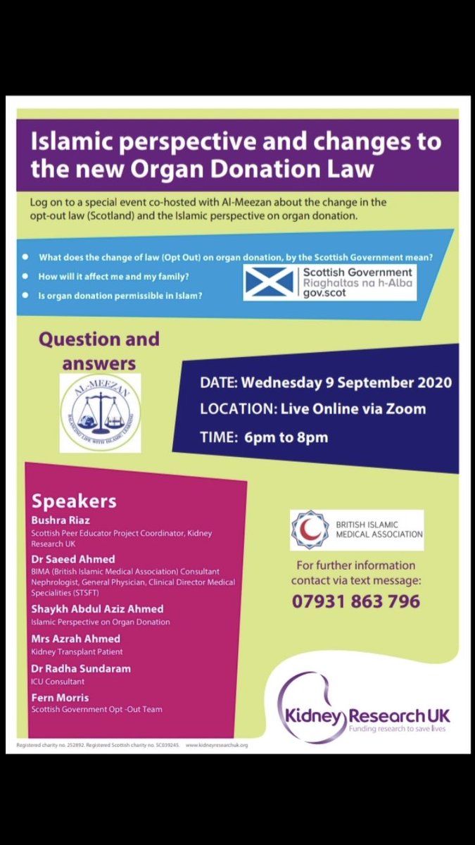 Islamic Perpective on Organ Donation #OrganDonation #scottishgovernent #kidneyresearch