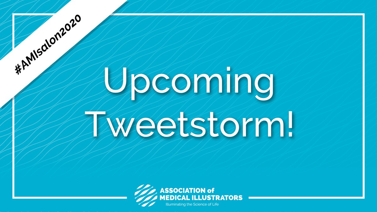 The #AMI2020 Salon Gallery is officially open! If you have artwork in the AMI Salon, tell us all about it during tomorrow's #AMIsalon2020 Tweetstorm! Explain your work, design decisions, and share your process. Show off your #medart!