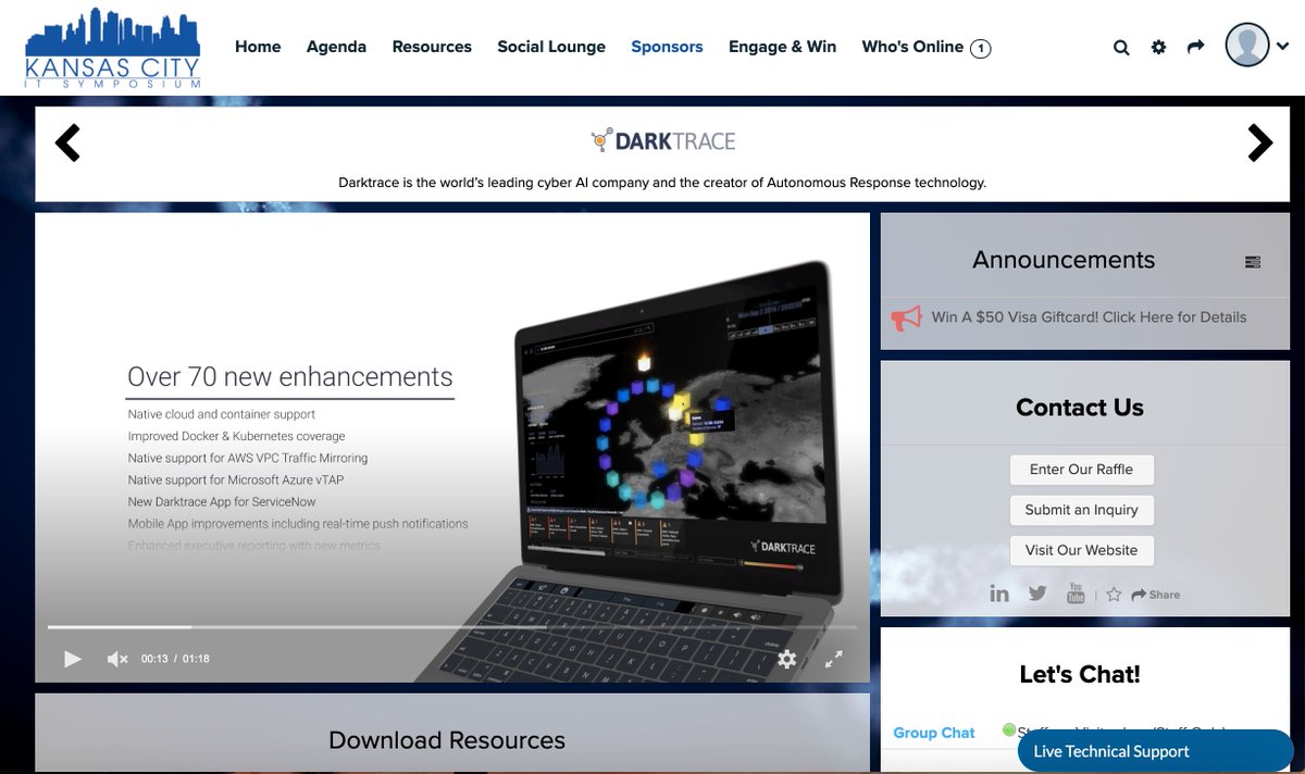 Darktrace Missed Us At The Efm It Symposium For Kansas City Register For Our Next Event Below To Hear More About Nation State Attacks How They Re Evolving And How Ai