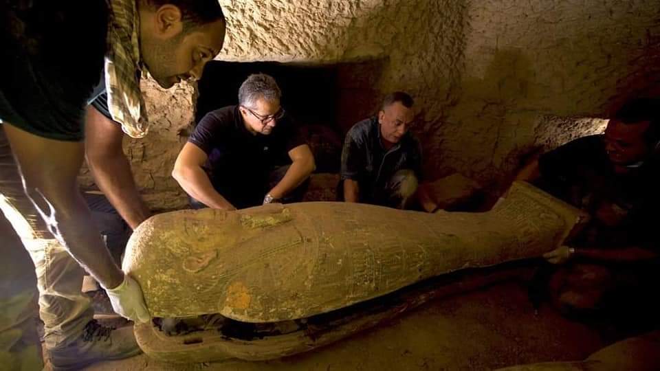 Big Archaeological Discovery in Egypt: 13 Ancient Egyptian coffins were discovered in Saqqara near Giza.The coffins are 2500 years old! #Egypt #Travel #ThisIsEgypt