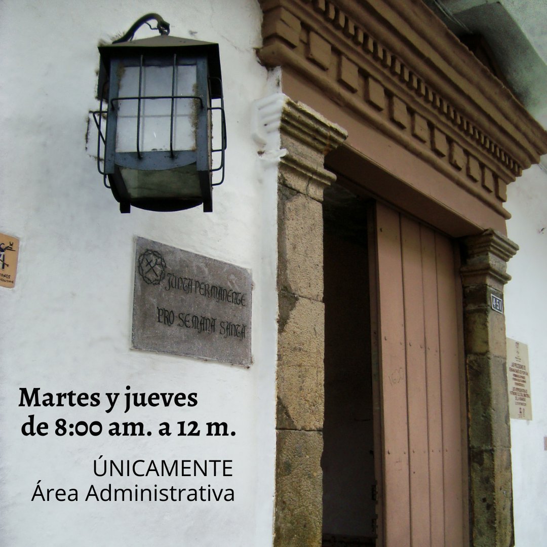 Informamos que el 👉 Área Administrativa 👈 de la FJPPSS abre su atención presencial los días martes y jueves, de 8:00 a.m. a 12:00 m., bajo la exigencia y cumplimiento de todos los protocolos de bioseguridad. Por el momento continúa cerrado el museo y la atención a visitantes.