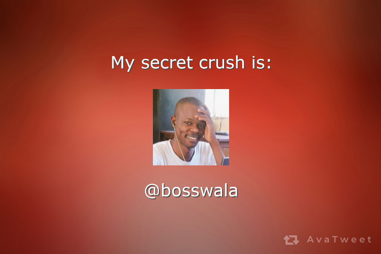 GambitGunner's tweet image. My secret crush is @bosswala. Find your secret crush at avatweet.com/games/crush #AvaTweet #SecretCrush