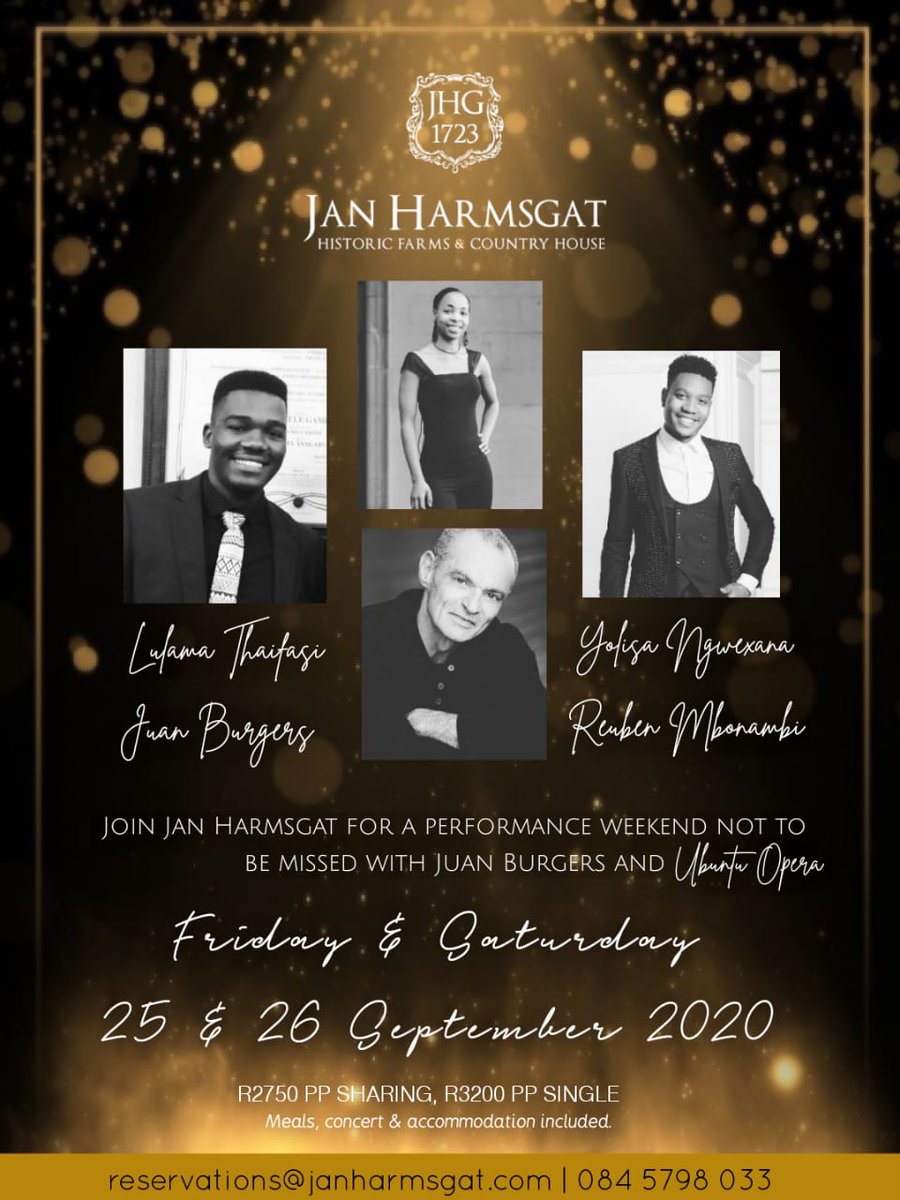 A magical evening of fine dining, award winning wines &amp; incredible music! Booking details below 🍾🥂<a href="/JHGCountryHouse/">JHG Country House</a> #JHGMoments