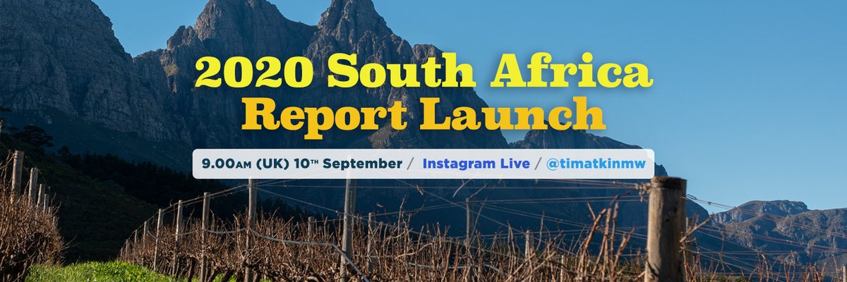 I’lll be launching my #2020SouthAfrica report with an Instagram Live session on Thursday at 9am. Tune in to hear the wines and winemakers of the  year.
